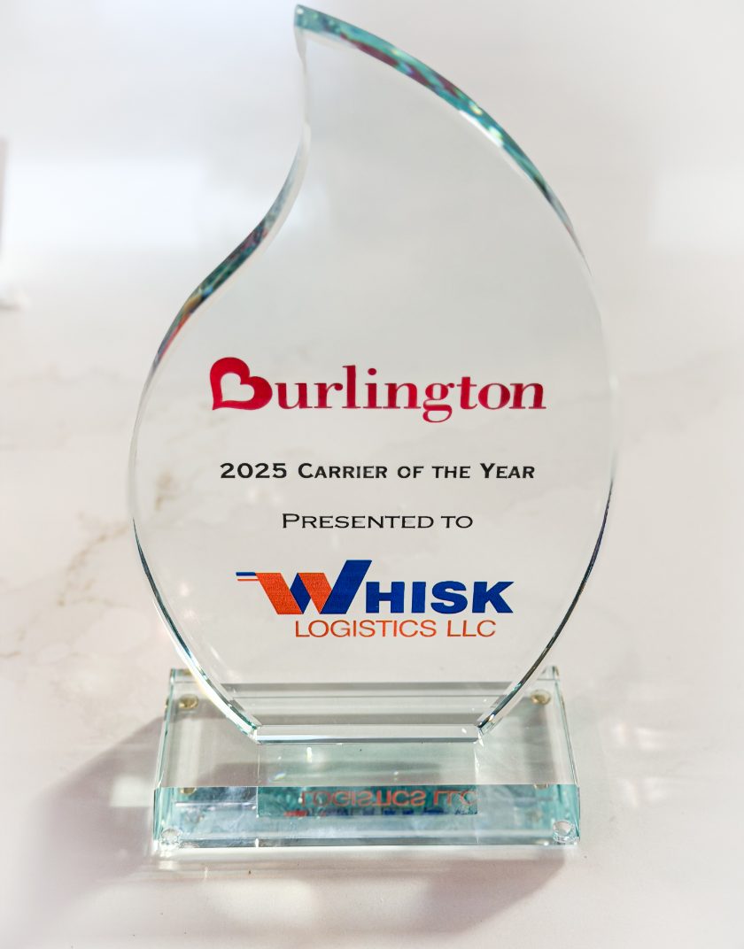 Burlington Stores 2025 Carrier of the Year award presented to Whisk Logistics LLC
